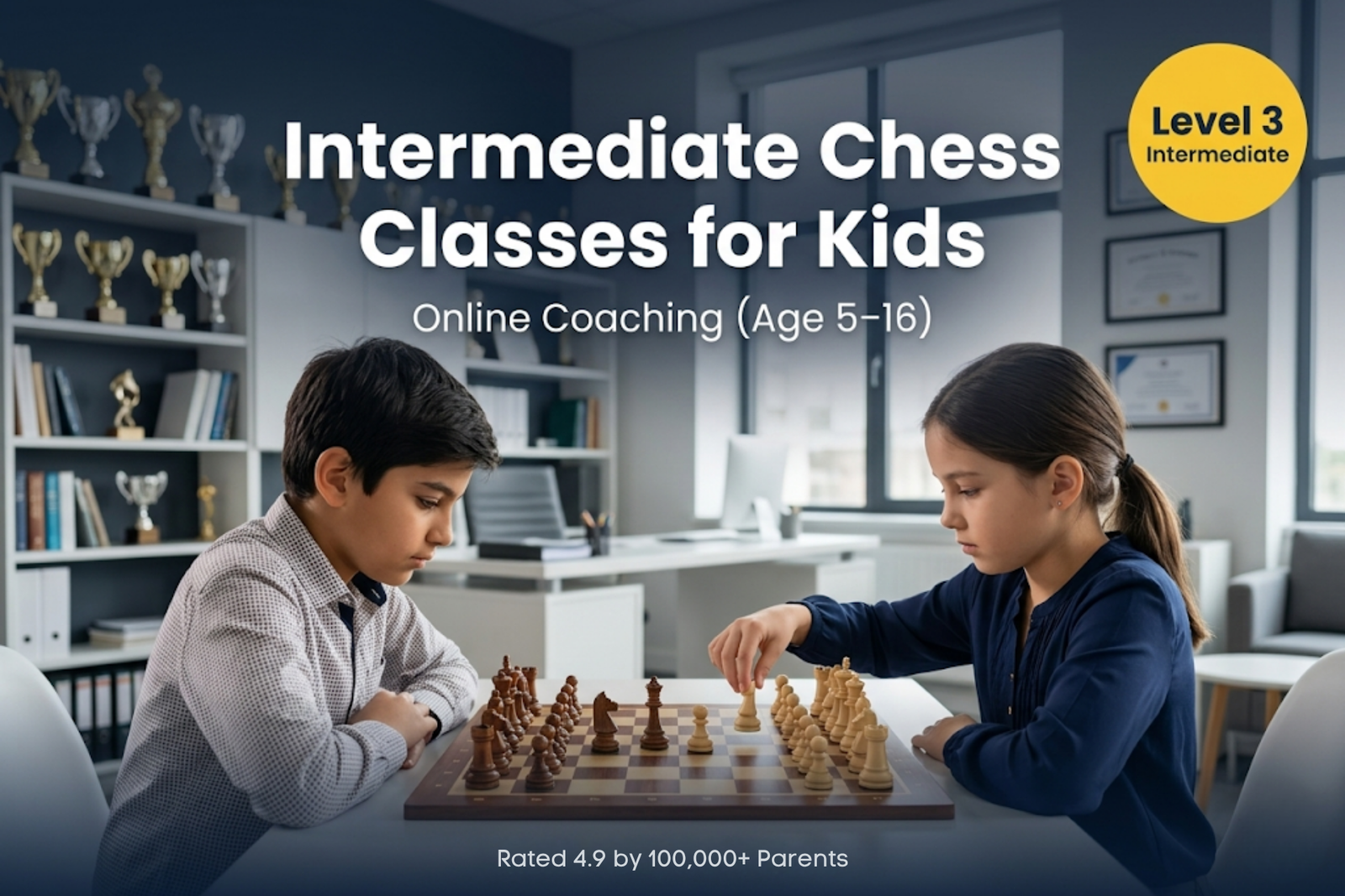 Intermediate Online Chess Coaching for Kids (Age 5–16) ₹7,000