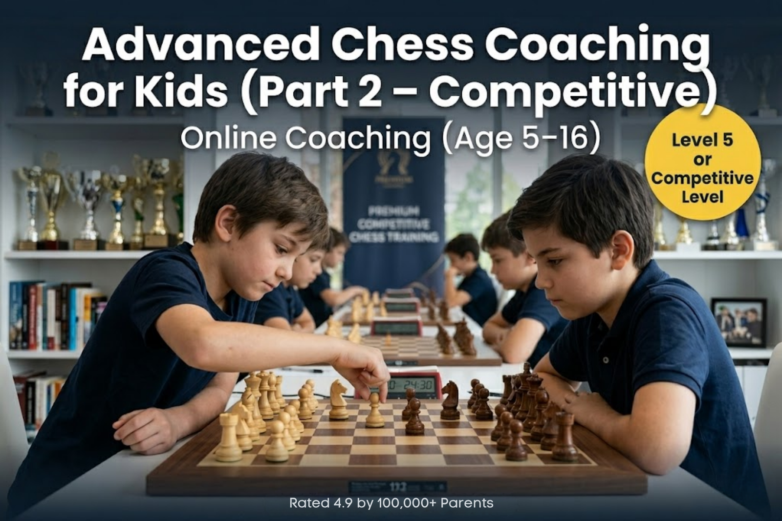 Advanced Online Chess Coaching for Kids (Part 2 – Competitive Level) ₹8,000